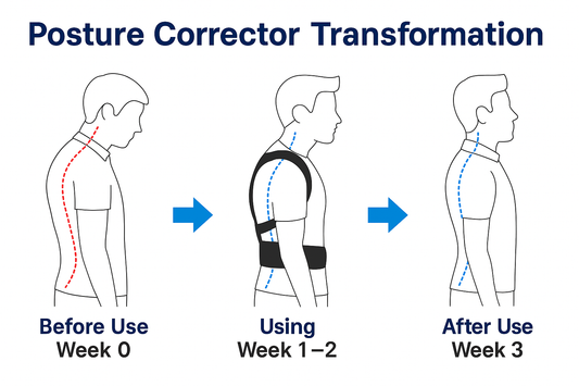 Posture Corrector For Men And Women Back Support Belt Back Pain Back Straight And Shoulder Support Belt (Universal Size)