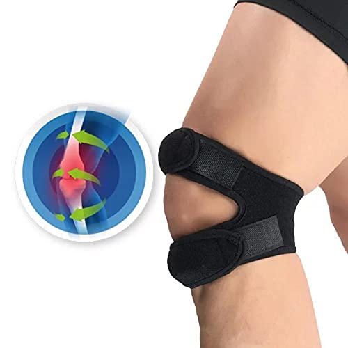 FINDER Knee Support - Double Strap Adjustable Neoprene Brace