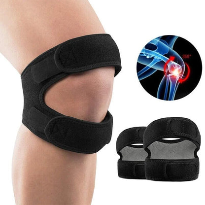 FINDER Knee Support - Double Strap Adjustable Neoprene Brace