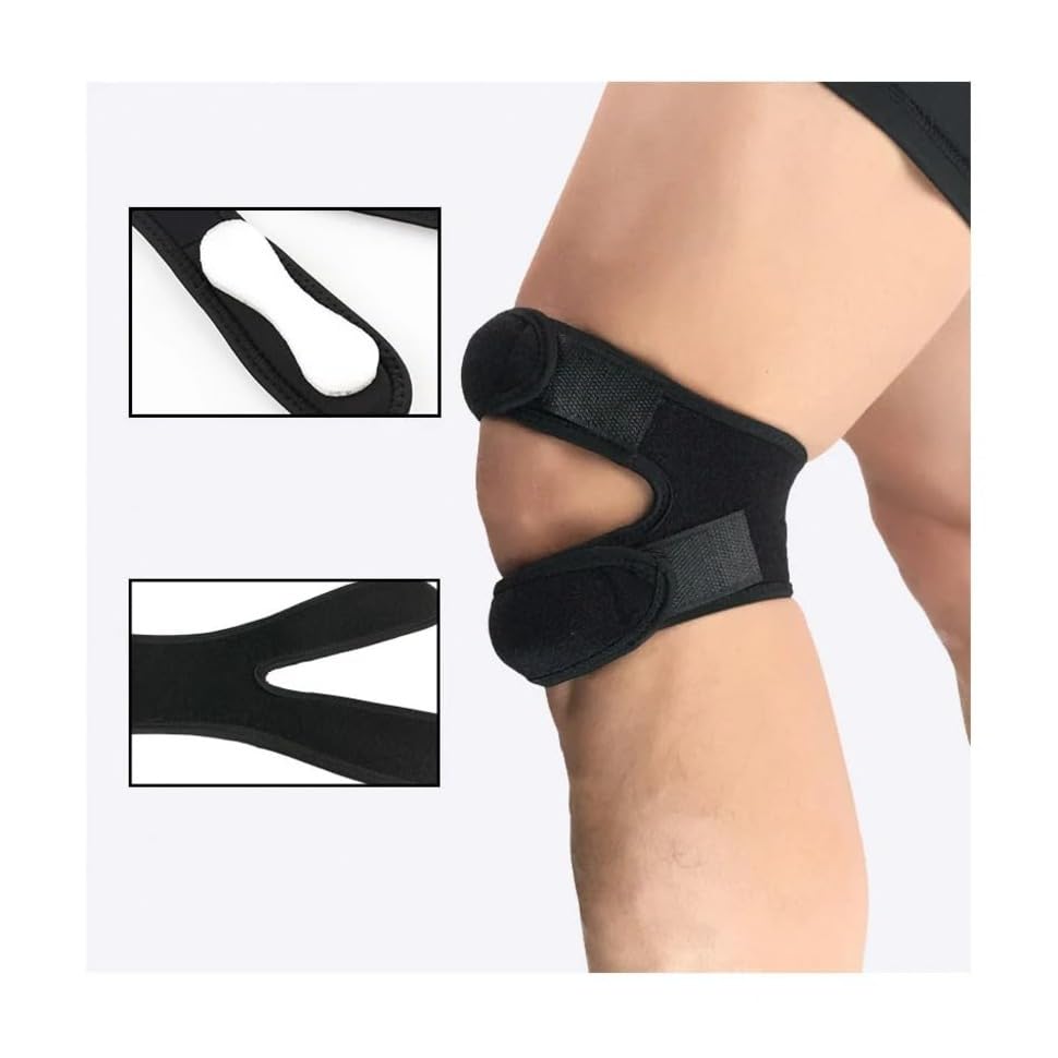 FINDER Knee Support - Double Strap Adjustable Neoprene Brace
